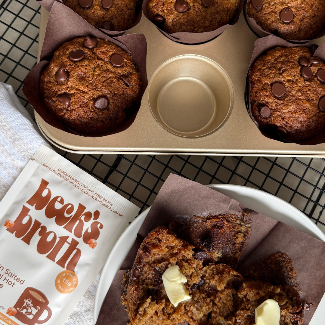 Beck's Broth Banana Chocolate Chip Muffin Recipe