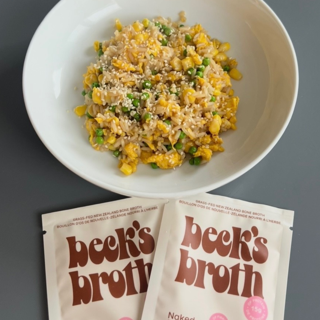 Protein-Boosted Rice Recipe Beck's Broth @nutritionwithjuliana_