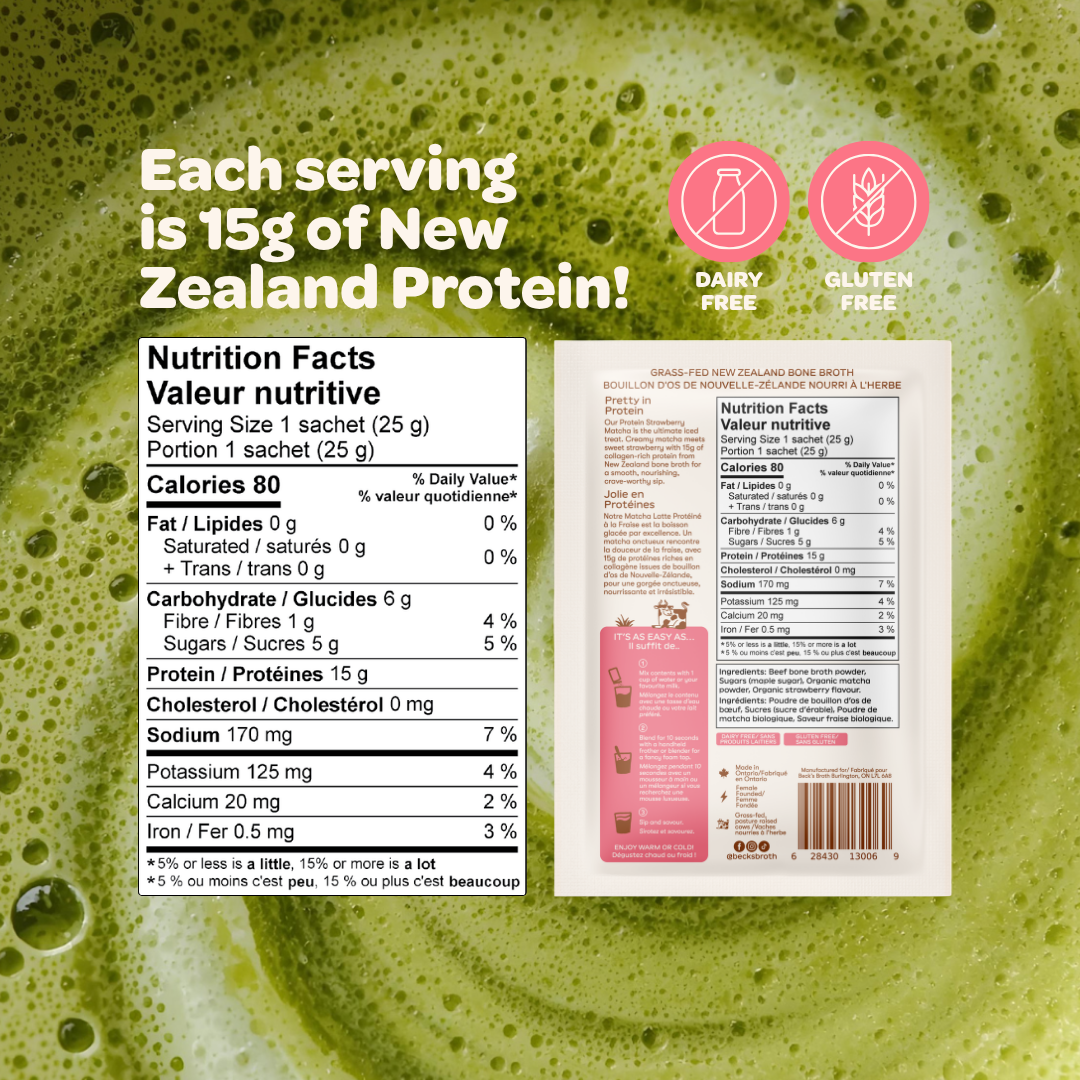 Protein Strawberry Matcha Latte