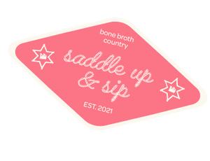 Saddle up & sip badge
