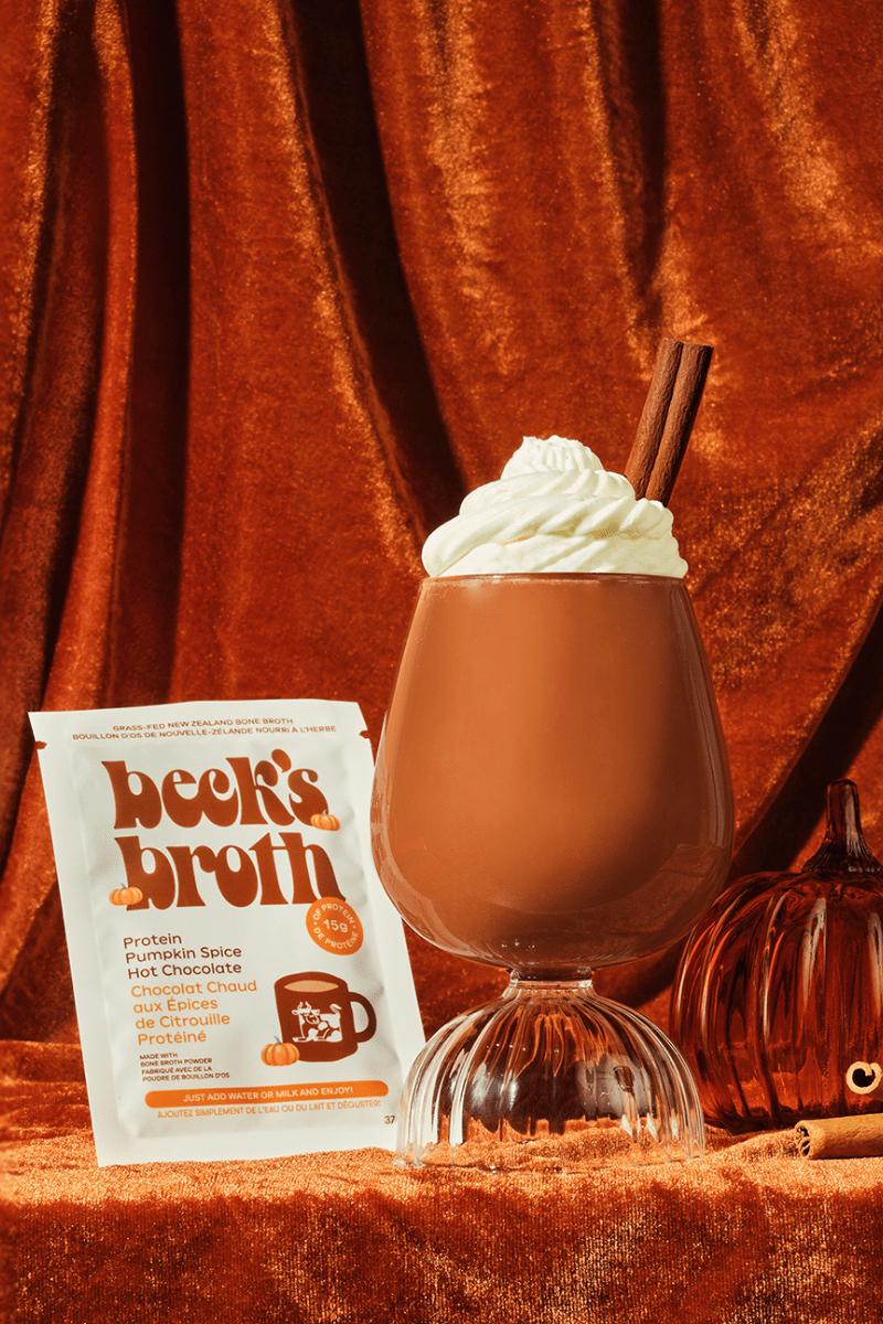 Pumpkin Spice Hot Chocolate - 5 Pack Carton - Beck's Broth - 